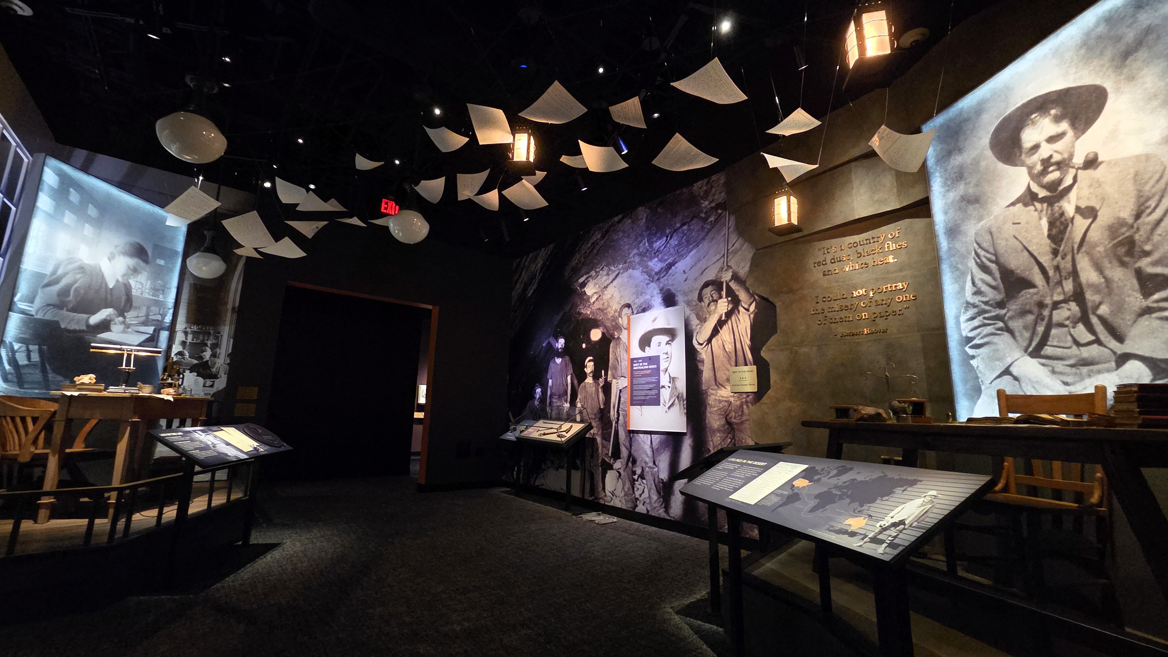 The "Together and Apart" gallery in the Herbert Hoover Presidential Library and Museum.