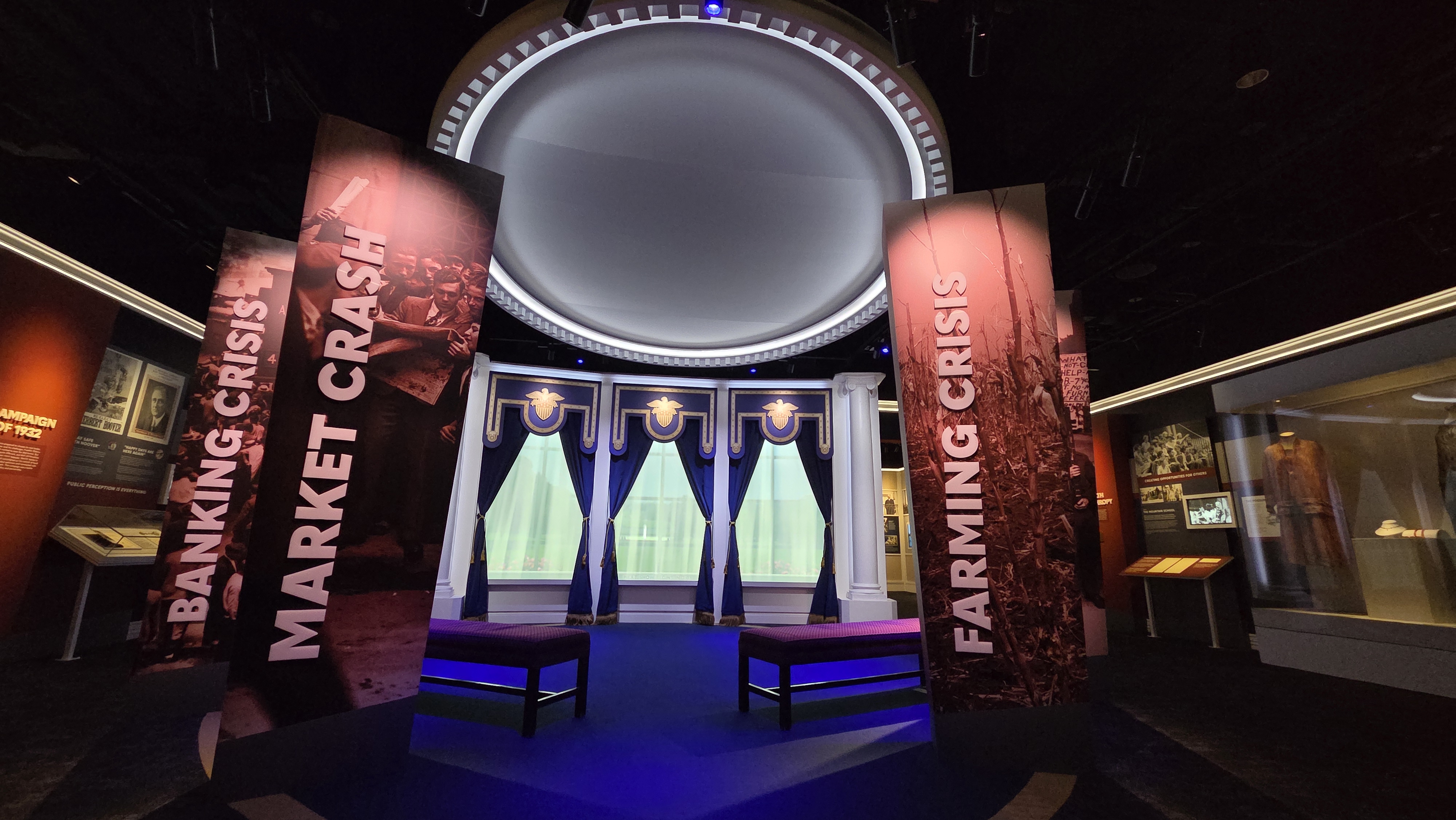 "The Presidency" gallery in the Herbert Hoover Presidential Library and Museum.